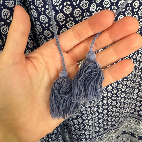 Roxy S Blue Floral Beach Swim Coverup Dress - Picture 7 of 11